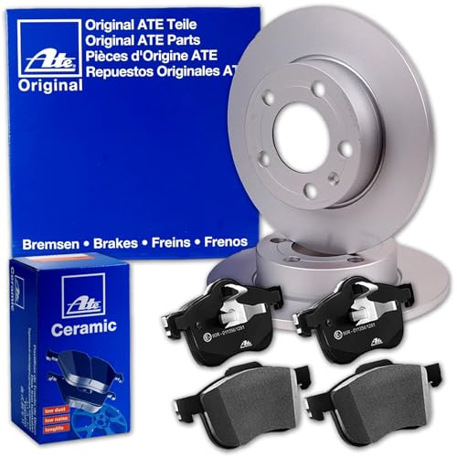 ATE Bremsscheiben + CERAMIC Beläge vorne für Twingo 3 + ForTwo 453