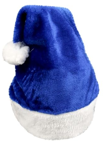 Winter Hat Man Weihnachtszubehör Weihnachtsmützen für Kinder und Erwachsene Armee Mütze (Blue, One Size)