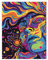 Artery8 Cosmic Trance Meditation Psychedelic Portrait Living Room Large Wall Art Poster Print Thick Paper 18X24 Inch