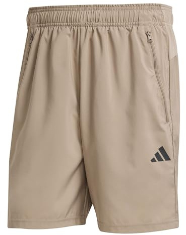 adidas Men's Train Essentials Woven Training Shorts, Chalky Brown/Black, S 7 inch