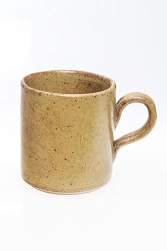 La Poterie de Taize Tasse thé tisane, französische Teetasse aus dem Burgund 2 Stück, aus veganem Ton und naturnahen Glasuren hergestellt (Noisette 09)