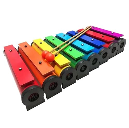 Xylophon-Instrument Schlaginstrument Musikliebhaber Metall-Xylophon Mit Acht Tönen Und Aluminiumplatte