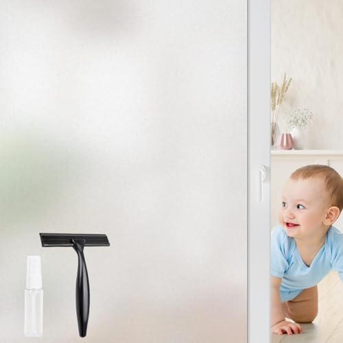 STATINT Frosted Glass Window Film Privacy Sun Blocking UV Protection Window Clings Bathroom Non Adhesive Static Cling Glass Stickers for Home Office,115 cm X 200 cm