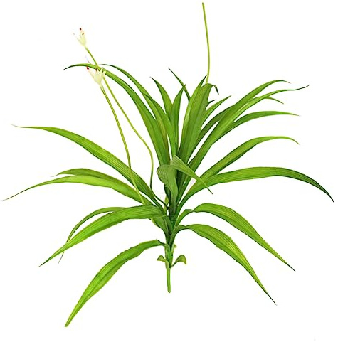 Warmhm Künstliche Cymbidium Orchidee Hängende Realistisch Grün Deko Pflanze Drinnen Und Draußen Für Wohnraum Garten Party Und Hochzeit Dekoration