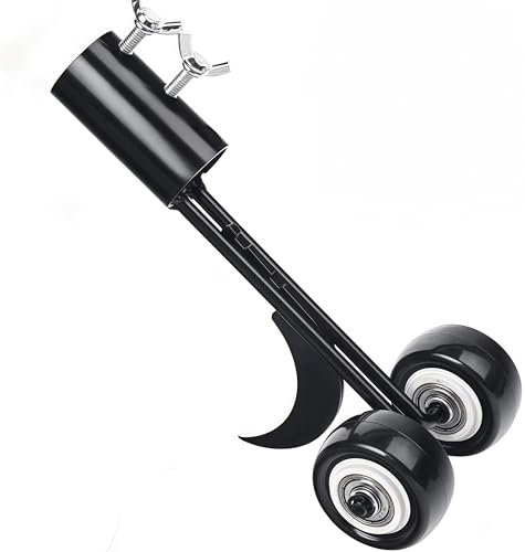 MiaoMa Hook Weed Remover Tool, Patio Weeding Tool with Wheels Weed Puller, Weeding Tools for Garden, Weed Removing Tool without Kneeling for Cleaning between Slabs, Block, Patios Lawns,Paving