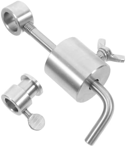 Toyvian Stainless Steel Rotisserie Weight Support Counter Balances for Grill Rotisserie Spit Trussing Includes Weight Stabilizer and Limit Block for Bbq Grill Accessories