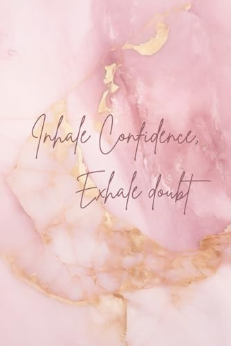 Cute Pink and Gold Aesthetic Notebook: 100 Page Note