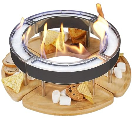 Tischfeuer für den Innenbereich, 4 Stück, für, Garten, Terrasse, Balkon, Picknick, Abendessen, Treffen, Party