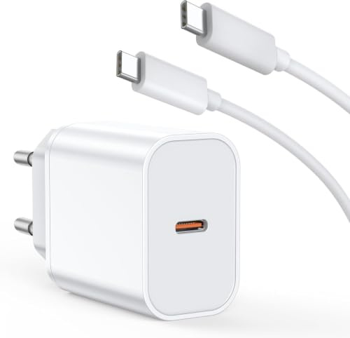 20W USB C iPhone Schnellladegerät und Ladekabel, iPhone 17 16 15 Ladegerät | 2M Type C Kabel mit 20W Netzteil Power Adapter Ladestecker für iPhone 17/17 Pro/17 Pro Max/16/15/16 15 Pro Max