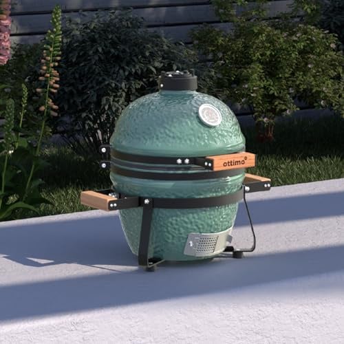 Charles Bentley ottimo Searsmith 13 Kamado BBQ Grill, Green Small