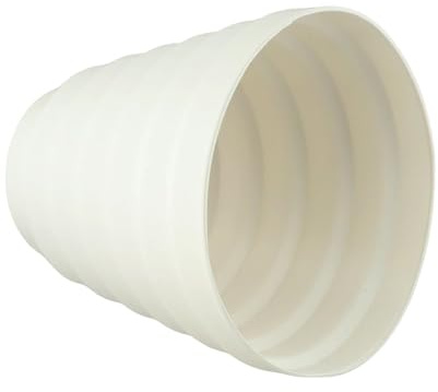 WheatThrive Duct Reducer, Pipe Connector, Extractor Fan Adapter for 80-150mm Round Air Ducts, ABS Plastic, White