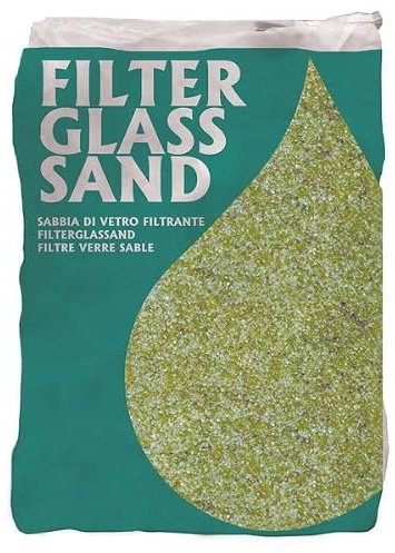 Hamann Mercatus GmbH Glas Filtersand 20 Kg I Effiziente Filtration I Glassand für Sandfilteranlagen I Filtersystem I Schwimmteich I Schwimmbad I Pool I Filterglas