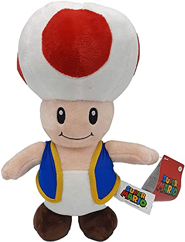 Nintendo Super Mario-Kong-Luigi-Toad-Yoshi,Plush,Soft Toys,5 Characters Available! (Toad :32cm)