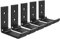 GEEKRIA Foldable Wall Mount Headphones Holder, Headset Wall Hanger, Aluminum Wall Mount Hook, Hold Up to 1kg with 3M Tape, 20kg with Screws, Stand Come with Protective Pad (Black / 5 Pcs)