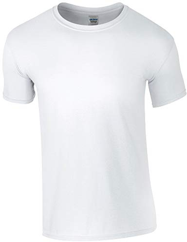 Gildan Mens Short Sleeve Soft-Style T-Shirt (4XL) (White)
