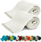 KiGATEX 2er Pack Polar Fleecedecke Uni - Tagesdeckenset - Sofaüberwurf - 130x160 cm - ca. 420g pflegeleicht – Oeko-Tex Zertifiziert - (Ecru)