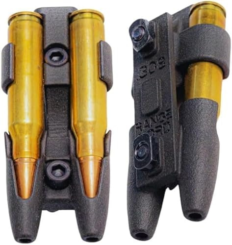 Rifle Stock 308 Ammo Holder - 308 Bullet Holder Original Design by Rangenord - Compatible with 308 Winchester - Rifle Cartridge Bullet Holder - Made in Finland