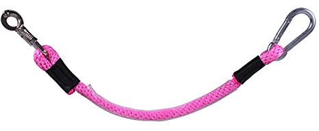 Anhänger Anbindestrick mit Panikhaken und Karabiner 90cm ARBO-INOX® (Fuchsia)
