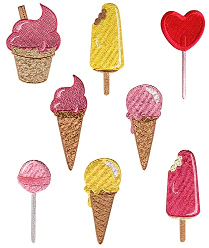 8 Patches Sweety Stickerei Bügeln - REF.8184-U8