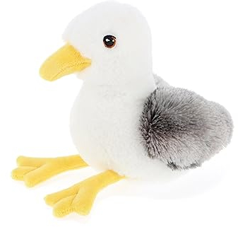 Keel Toys KEELECO SE2094 Plüschtier, 100% recycelt, ökologisches Spielzeug für Kinder, Plüschmöwe, 25 cm
