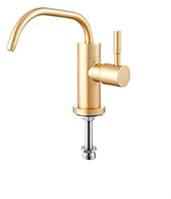 Osmoseanlage Trinkwasser für Küche Umkehrosmose Kaltwasserhahn Edelstahlhahn,Gold