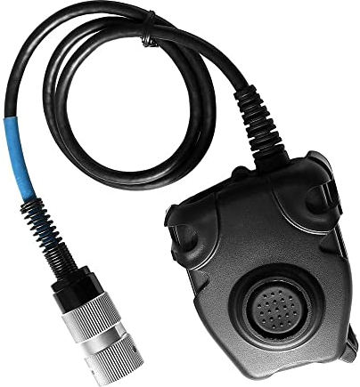 CARZE Taktische Jagd Headset Walkie Talkie Accessoires Ptt Adapter 6-Pin-Anfall for Peltor Ptt Und AN/PRC 148 152 152A DIY Anschluss U 283 Walkie-Talkies-Headsets