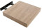 H HANSEL HOME Estantería para Pared, Estantes Pared, Baldas Pared Fijación Invisible, Roble Natural 23,5 x 23,5 x 3,8 cm