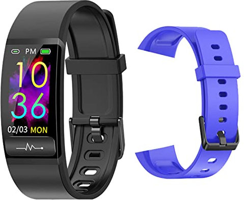 QESTO 2023 M8 AI Electrocardiogram Temperature Smartwatch Heart Rate Monitor ECG PPG Blood Pressure Clock Wristband Smart Watch(H)(J)