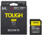 Sony SDXC 64GB SF-G Tough Series - V90 UHS-II U3 - Digital Memory Card - Read 300MB/s Write 299MB/s [SF64TG]