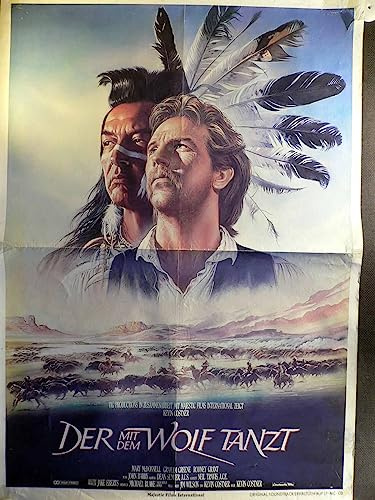 Der mit dem Wolf tanzt - Kevin Costner - Filmposter A1 84x60cm gefaltet