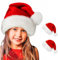 BOSONER Weihnachtsmütze Nikolausmütze Plüsche Weihnachtsmann Mütze: Rote Santa Mütze Warm Dicker Nikolaus Mütze - Weihnachtsmütze Erwachsene Weihnachtsmütze für Kinder - Familie Weihnachten