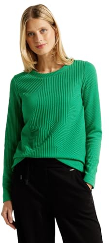 CECIL Damen B320660 Langarmshirt, Easy Green, XXL