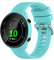 Wownadu 20mm Bracelet Compatible pour Garmin Forerunner 245 55 165 645 158 Sarcelle Bracelets de Remplacement en Silicone Sport Strap Femme Homme, Accessoires (Pas de Tracker)