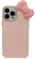 PODSI Korean Cute 3D Bowknot Silicone Phone Case For iPhone 15 14 13 12 11 Pro Max X XR XS Max 7 8 Plus SE 2020 Cellphone Cases Shockproof Soft shell Back Cover (Color : Pink, Size : For iPhone 12 P