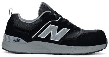 New Balance Elite Lite EH Composite Toe Men's Industrial Work Shoes, Black Grey, Size 9, X-Wide, Lightweight Work Shoes for Men, Electrical Hazard & Slip Resistant