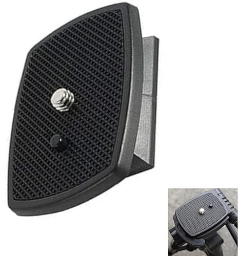 Piastra a sgancio rapido per fotocamera,Quick Release Plate per Fotocamera,treppiede piastra a sgancio rapido fotocamera,Morsetto per Fotocamera,con vite da 1/4 di pollice,nero