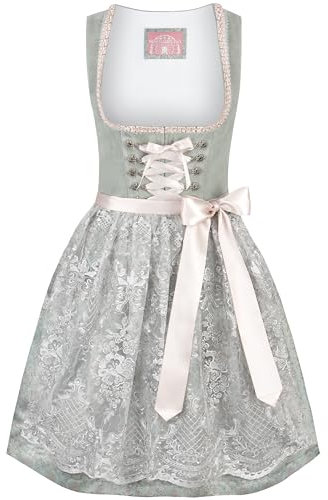 Stockerpoint Damen Dirndl Loredana I Größe 30-44 I Bequemes Trachtenkleid mit Schürze & liebevollen Details I Bequem & pflegeleicht I Perfekt für Trachten & Festlichkeiten