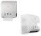 Hygiene Vos Rollenhandtuchspender - Autocut Handtuchspender, Single Cap Adapter, passend für 150 Meter Handtuchrollen ASIN B0CYM13C44, Weiß, BxHxT 346x375x240mm, für Wandmontage