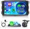 4G+64G Wireless Carplay Android 13 Autoradio 2 Din für Mercedes Benz Smart Fortwo 451 2005-2010 mit Android Auto Navi GPS WiFi 9 Zoll Autoradio mit Mirror Link Bluetooth FM/RDS/DAB/SWC Rückfahrkamera