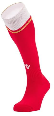 Macron Wales WRU 2024/25 Kids Home Rugby Socks (UK, Numeric, 2.5, 5, Regular, Red)