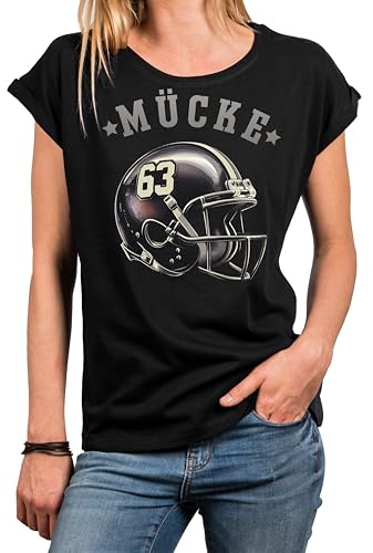 MAKAYA American Football Trikot Damen Mücke 63 Helm Motiv