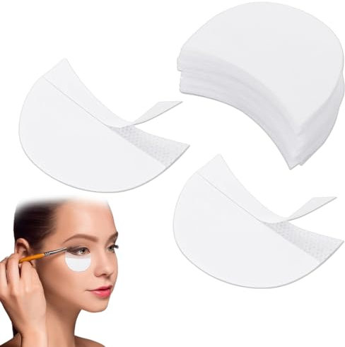 100 Stück Lidschatten Protector Pads, Lidschatten Schablonen, Augenlid Schutz Pads für Make-up, Zur Verhinderung von Wimpernverlängerung und Make-up Rückständen