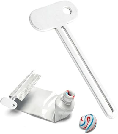 spining de Tube Manuel - Presse Robuste pour dentifice en métal | Clé à Rouleaux en de Zinc, idéale pour Vider Facilement Les Tubes de crème, pommade, Peinture ou cosmétiques sans déchets