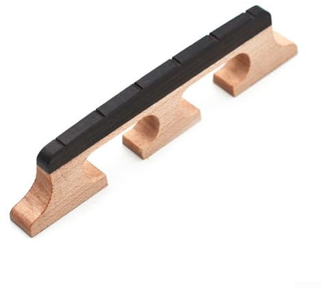 Chevalet de banjo à 3 pieds en ébène pour banjo 4/5 cordes Pièce de rechange (6 cordes)