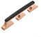 Chevalet de banjo à 3 pieds en ébène pour banjo 4/5 cordes Pièce de rechange (6 cordes)