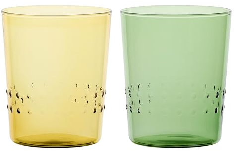 THUN Bicchiere Pasqua, vetro borosilicato, Collezione Giardino di Primavera, 500 ml