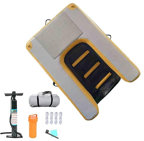 JYHHCYS Rampe Piscine Chien Plateforme Gonflable pour Chien, Rampe d'eau Gonflable pour Chien pour Piscines Enterrées Et Hors Sol, Échelle De Piscine pour Chien avec Kit De Réparation(Yellow)