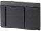 AsrMyjcx Sac de Rangement pour Souris et Ordinateur Portable, 3 Poches Autocollantes pour Casque, Souris, Disque Dur Externe, Stylo,