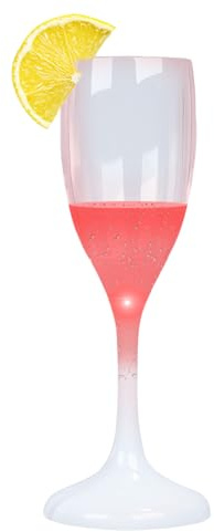 Champagnerfluss – bunte leuchtende Tassen, flüssige aktivierte Sektgläser, leuchtende Hochzeitsbecher | beleuchtete Partymonde für Weihnachtsdekoration, Hochzeitsempfänge, Cele-Getränke