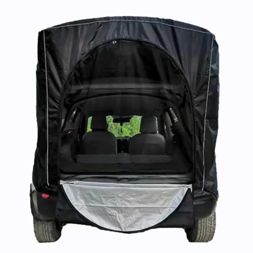 ZBCUSRAF Toldo Maletero Coche SUV Tienda Campaña Trasera Coche Camping Compatible con para Ford Kuga C2 2020–2025 Sun Shelter Coche Vacaciones Impermeable Protección Solar,A-Without Sunshade-Black